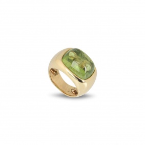 Yellow Gold and Peridot Dress Ring by Rossi Yellow Gold and Peridot Dress Ring by Rossi